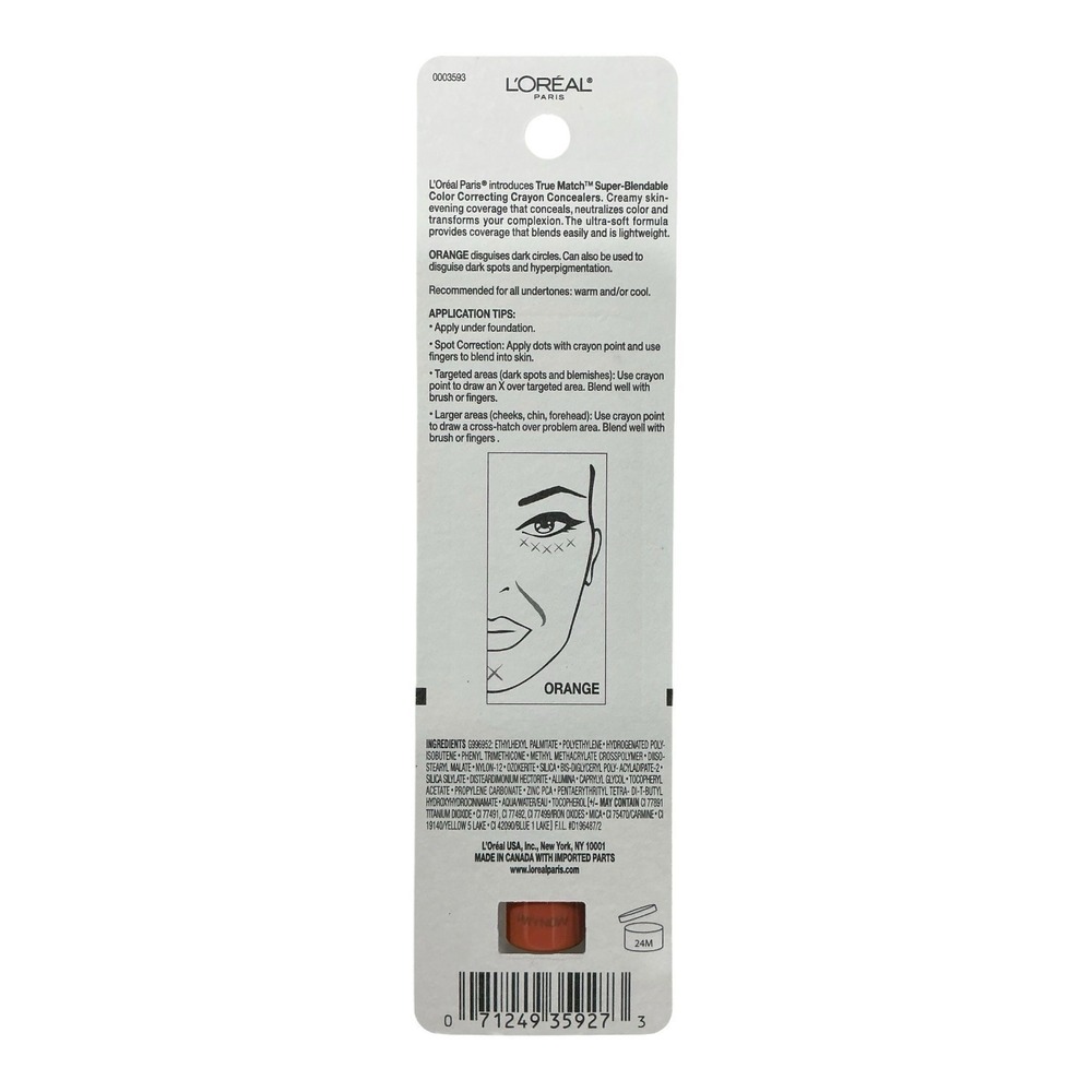 L'Oréal True Match Crayon Concealer 403 Orange Neutral 2 Pack - Picture 2 of 3